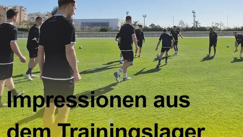 So lief das Trainingslager der ersten Mannschaft